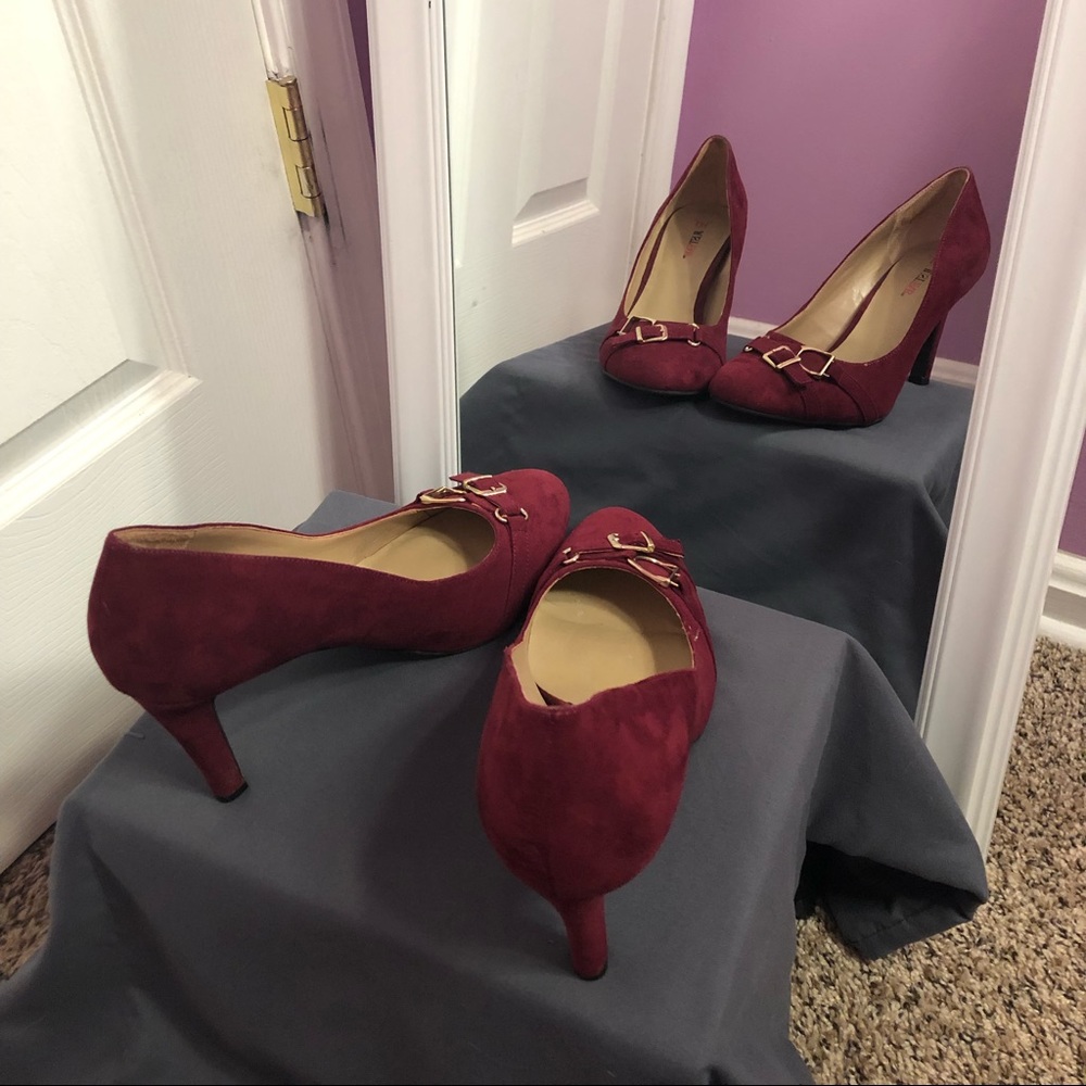Burgundy heels